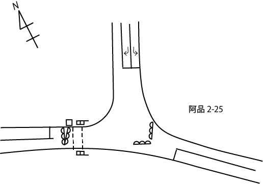 交差点略図