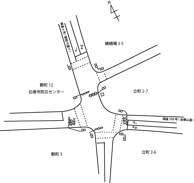 交差点略図