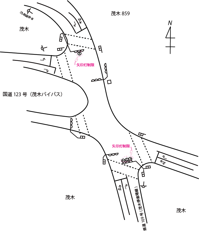 交差点略図