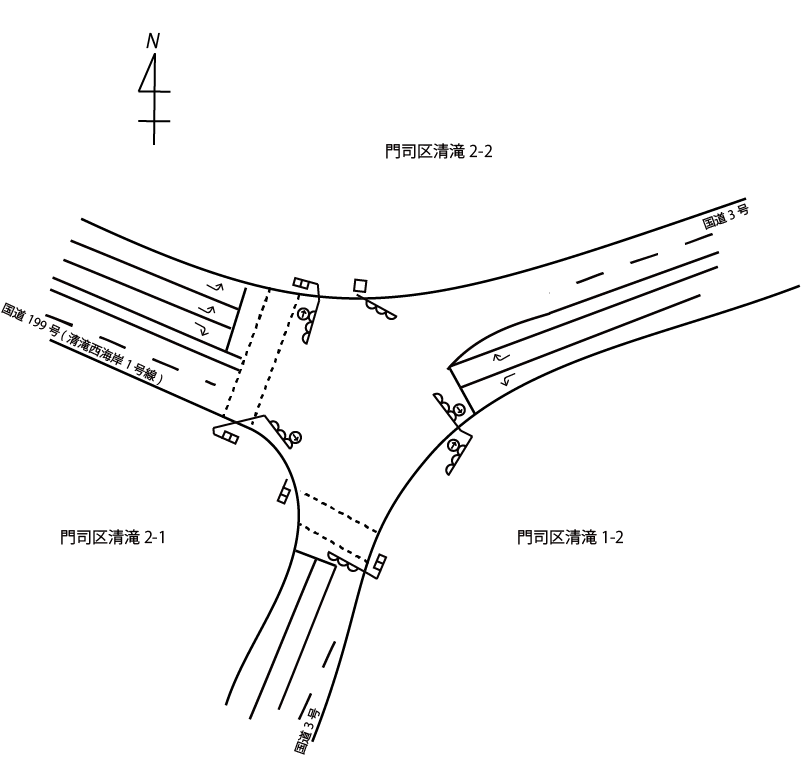 交差点略図